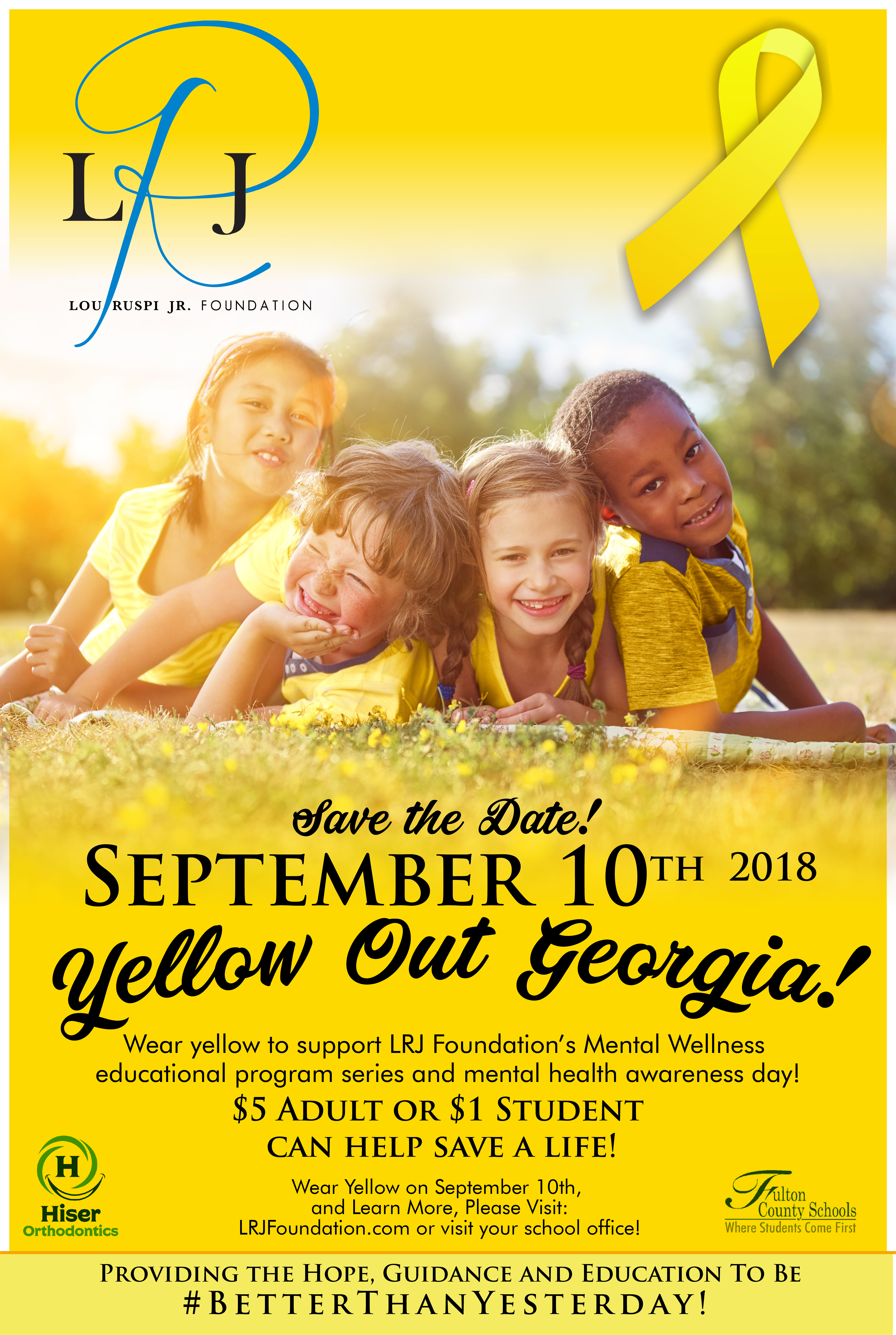 Wear Yellow Day 2018 LRJ Foundation